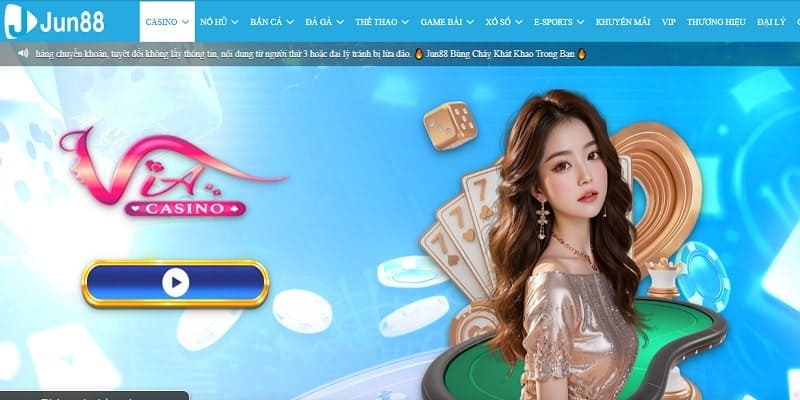 Khái quát vài điều về sảnh casino jun88 đang hot hiện nay 